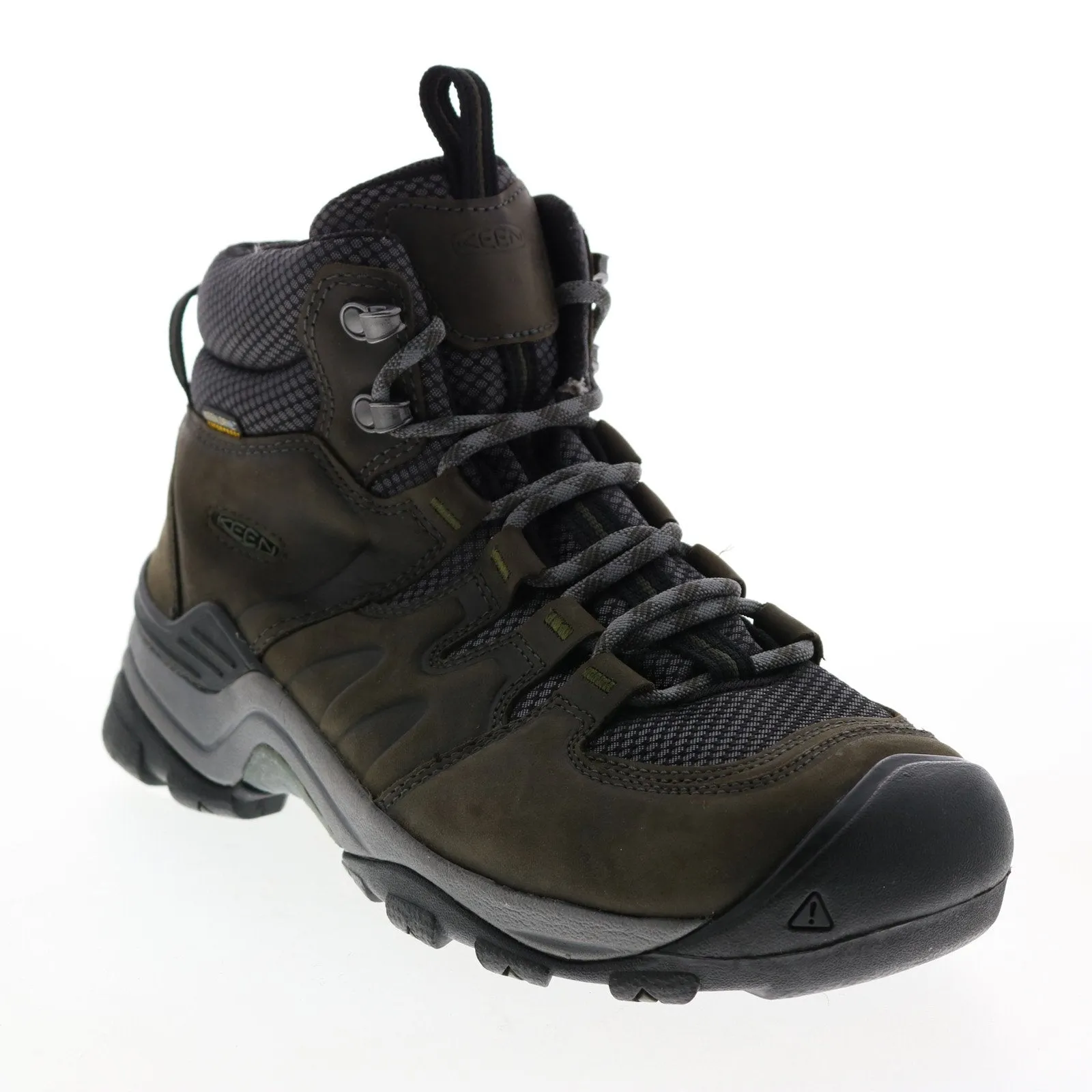 Keen Gypsum II Mid 1024041 Mens Green Leather Lace Up Hiking Boots Shoes