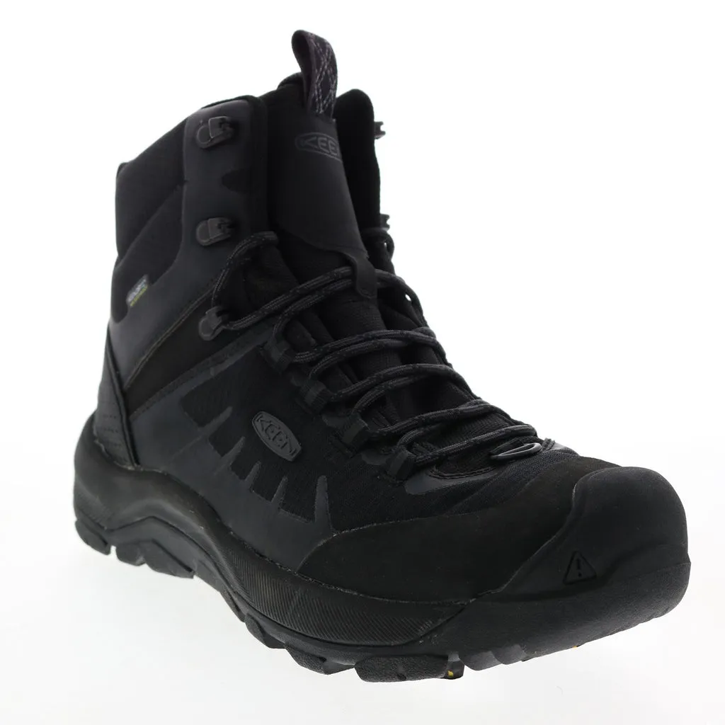Keen Revel IV Exp Mid Polar 1023891 Mens Black Leather Hiking Boots Shoes