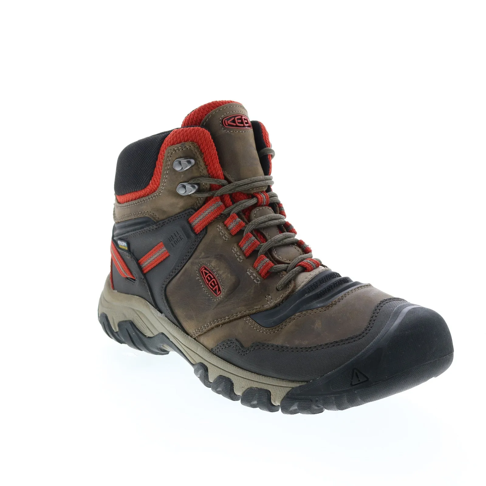 Keen Ridge Flex Waterproof 1024914 Mens Brown Leather Lace Up Hiking Boots