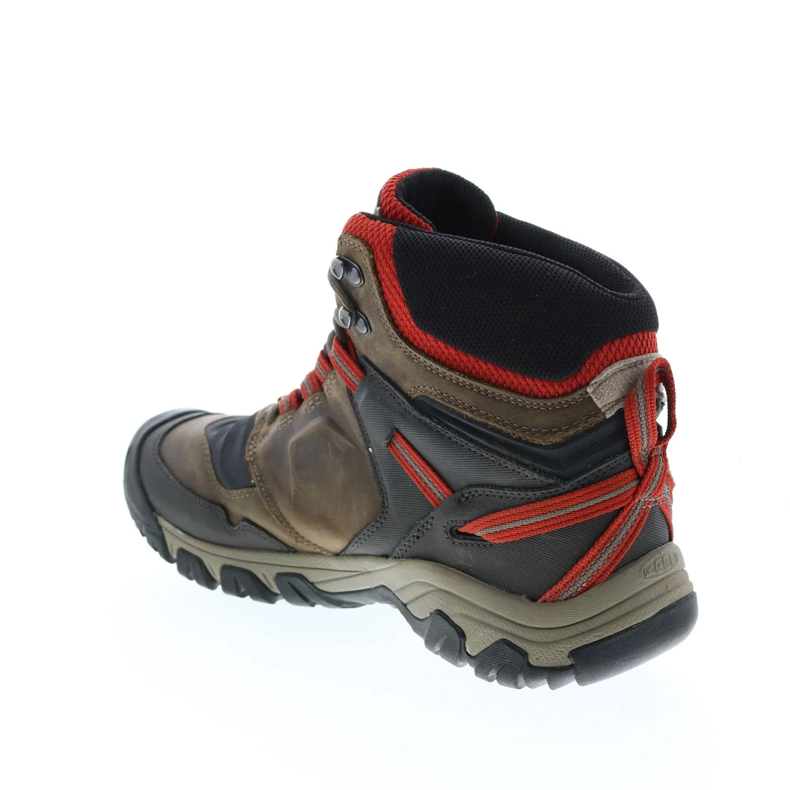 Keen Ridge Flex Waterproof 1024914 Mens Brown Leather Lace Up Hiking Boots
