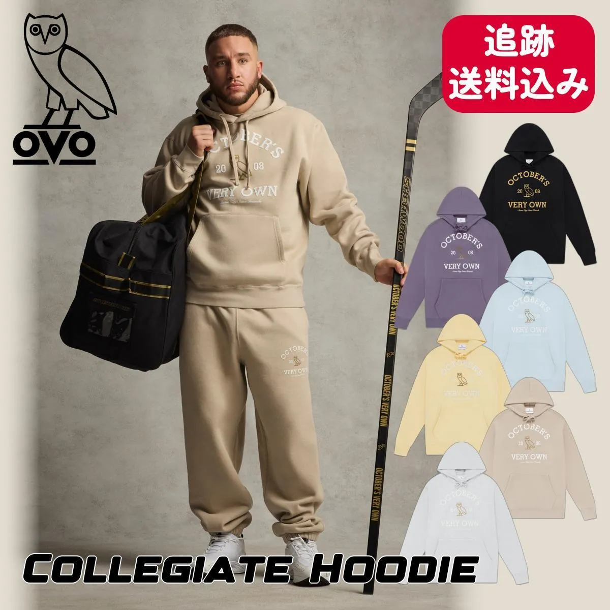 OCTOBERS VERY OWN  |Street Style Long Sleeves Cotton Logo Loungewear Hoodies