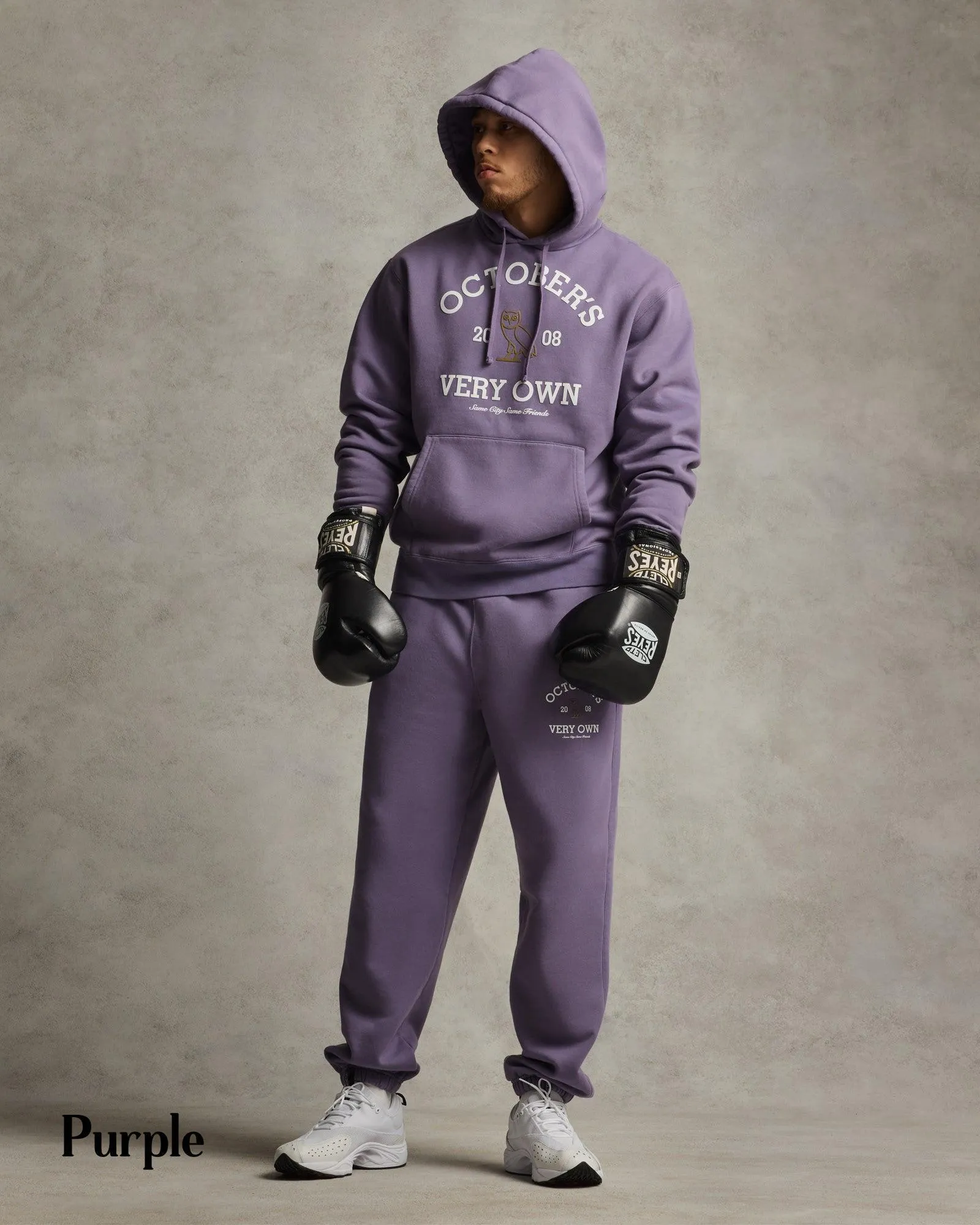 OCTOBERS VERY OWN  |Street Style Long Sleeves Cotton Logo Loungewear Hoodies
